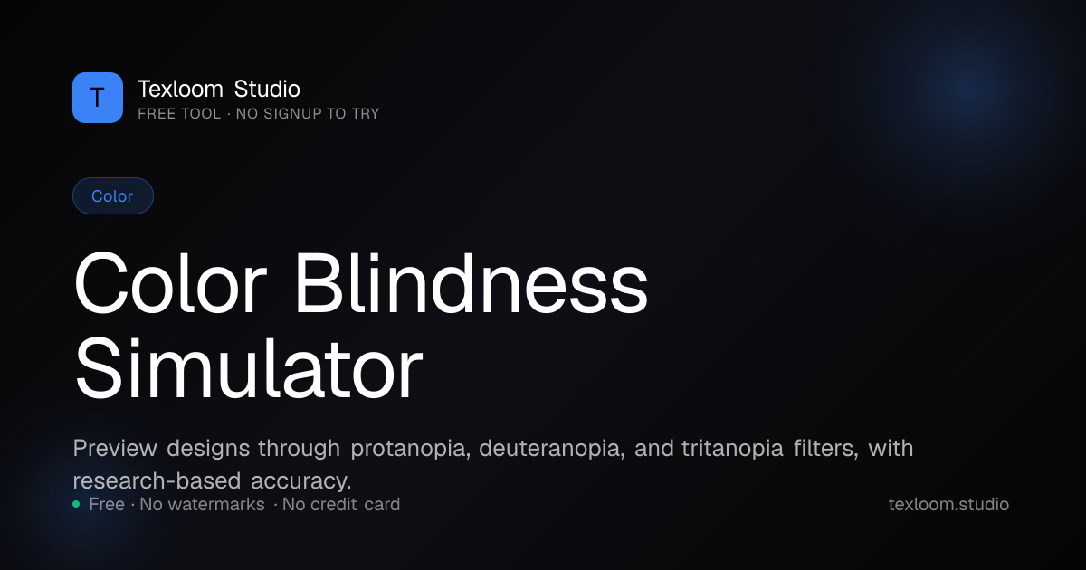 Free Color Blindness Simulator — Preview Designs for CVD Accessibility