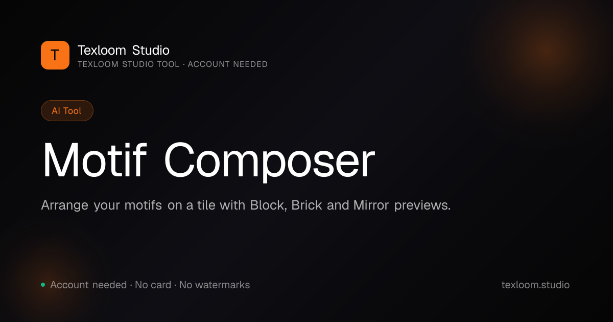 Motif Layout Composer — Arrange Elements into Seamless Patterns ...